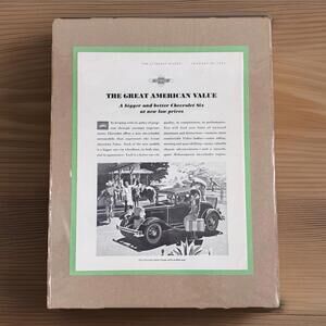 Vintage Collectible Original Ephemera Print Chevrolet Ad Magazine 1931